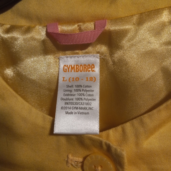 EUC Gymboree Spring Dressy Girls 10/12  Yellow Cropped Jacket - Picture 4 of 8